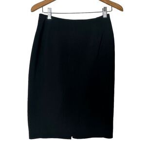 Bergdorf Goodman Black Pencil Straight Skirt Size 8 Minimalist‎ Quiet Luxury